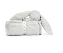 Load image into Gallery viewer, Bashful Silver Bunny Blankie - Jellycat