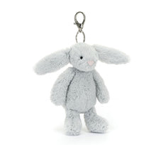 Load image into Gallery viewer, Bashful Silver Bunny Bag Charm - Jellycat (retired)
