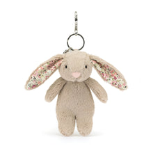 Load image into Gallery viewer, Blossom Beige Bunny Bag Charm - Jellycat, note this is the old style Blossom, not the new Petal.
