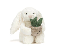 Load image into Gallery viewer, Cream Bunny with Plant - Jellycat
