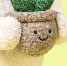 Load image into Gallery viewer, Cream Bunny with Plant - Jellycat
