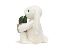Load image into Gallery viewer, Cream Bunny with Plant - Jellycat
