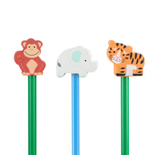 Load image into Gallery viewer, Jungle Animal Pencil Set of 3
